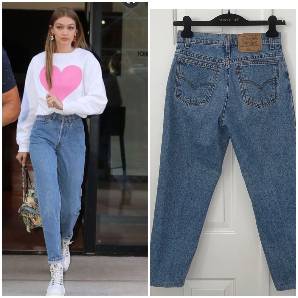 Vintage Levi’s 950 Orange Tab High Waisted Mom Jeans Sz 27